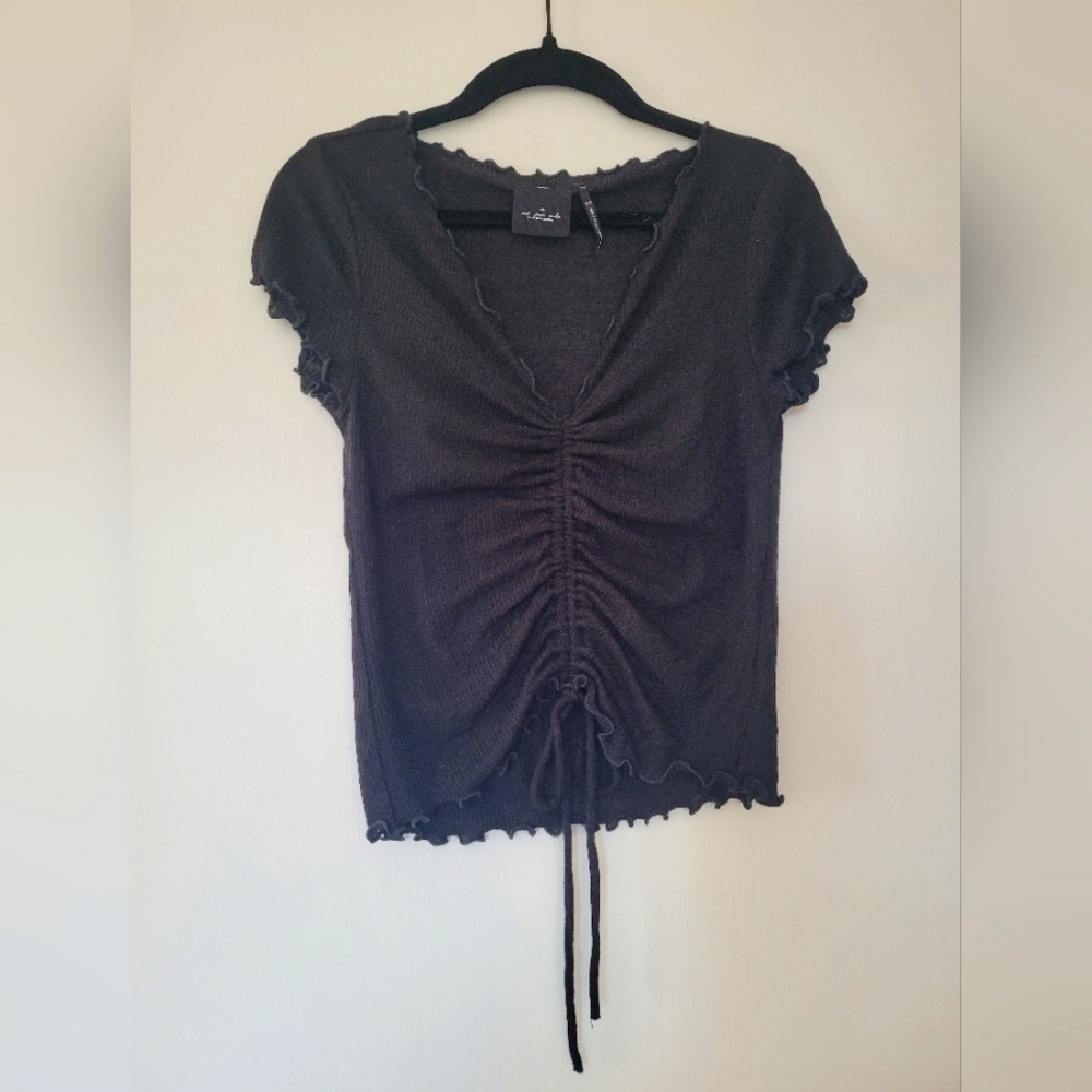 Out from Under Urban Outfitters Adjustable Cinch Crop Top, Size Med